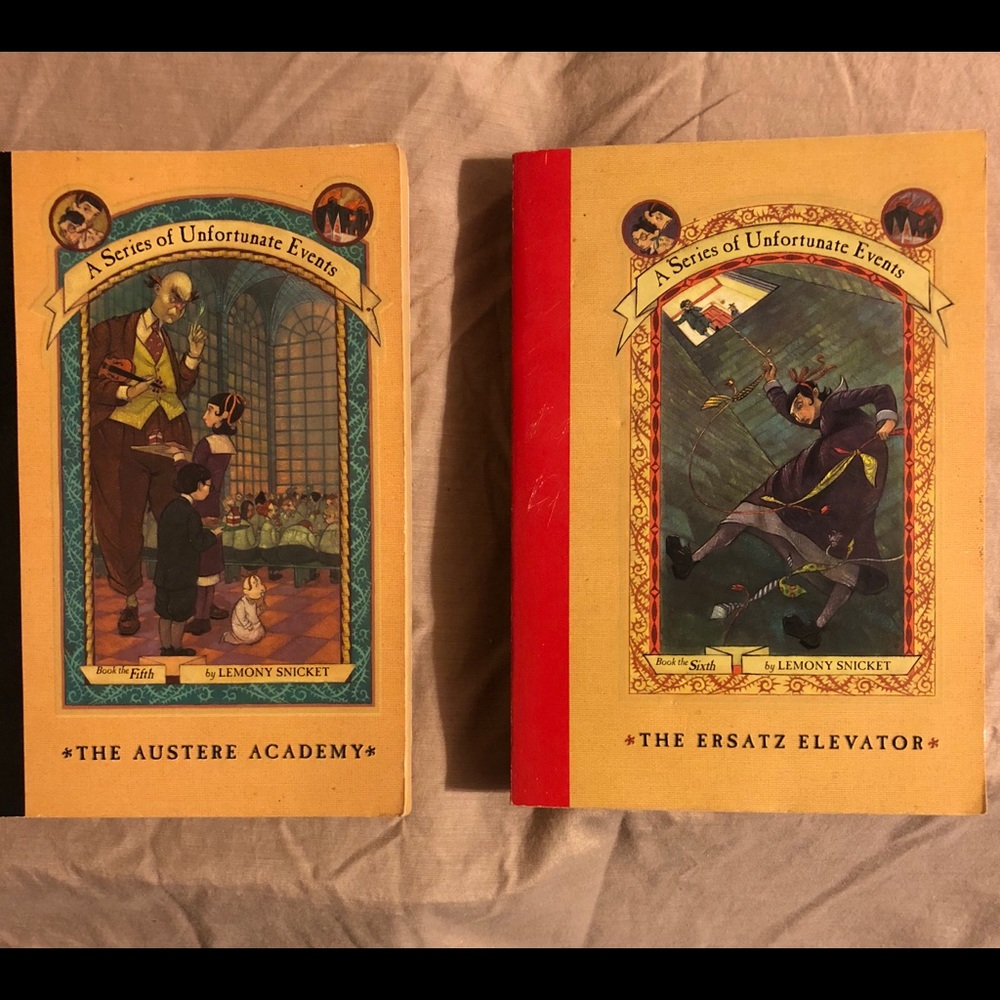 Lemony Snicketts 2 Paperback Books